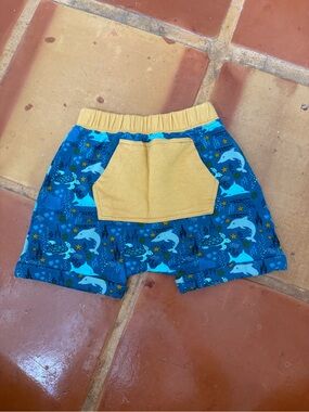Emerson and Friends Ocean Friends Bamboo Harem Shorts 12-18M